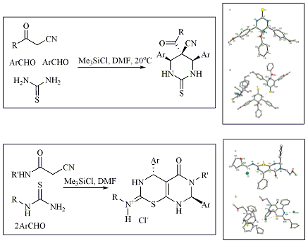 Співробітниками ХімБіоЦентру вдалося ввести в багатокомпонентну реакцію типу Біджінеллі альдегіди, тіосечовини та ціанокетони з утворенням в одну стадію різноманітних тетрагідропіримідин-2[1H]-тіонів.